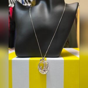Sterling Silver with People/Family Pendant Necklace